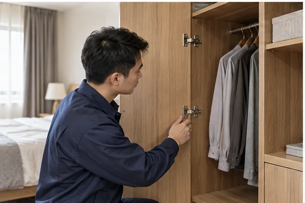 铝合金衣柜组装服务场景